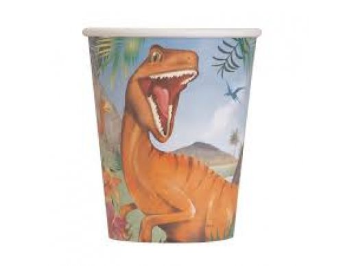 Dinosaur Paper Cups (8pcs)