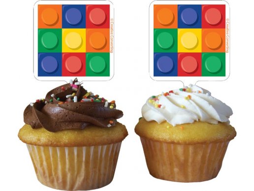 Block Party Cupcake toppers (12pcs)