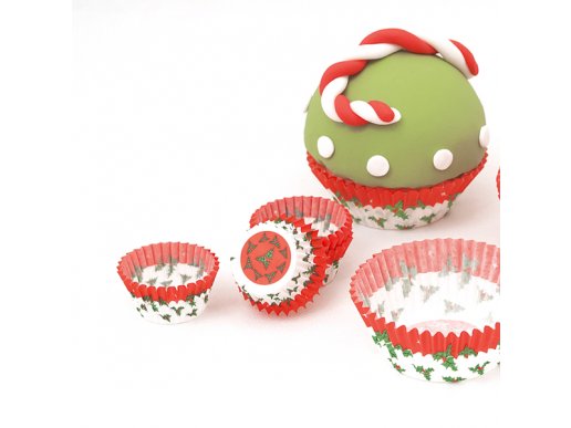 Christmas Mini Cupcake Cases 100/pcs