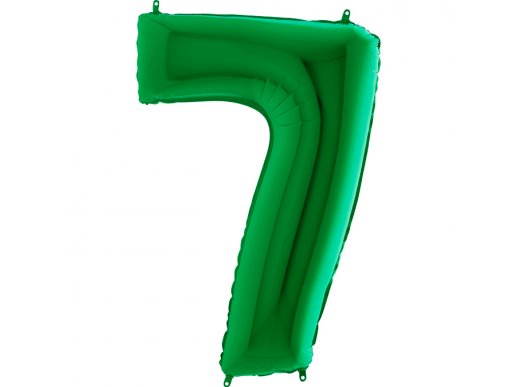 Green Supershape Balloon Number 7 (100cm)