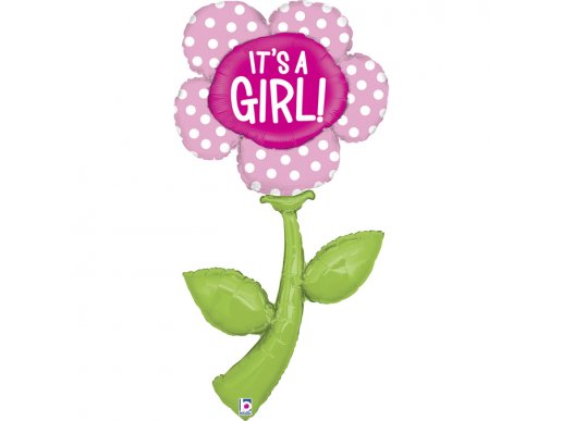 Marguerite Flower It's a Girl Extra Large Balloon Supershape (92cm)
