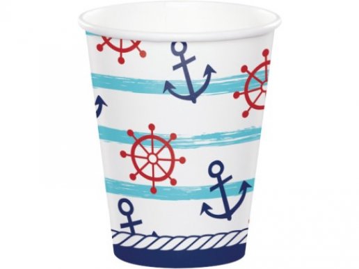 Nautical Boy Paper Cups (8pcs)