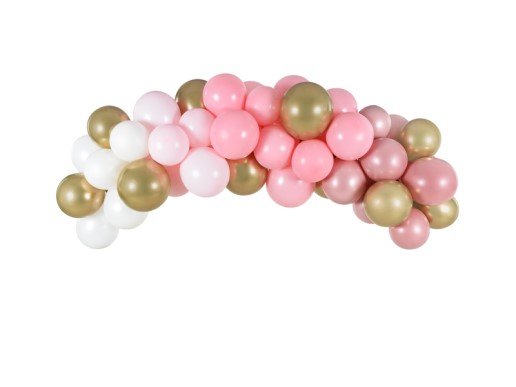Pink and Gold Latex Balloons Garland - Arch (2m)