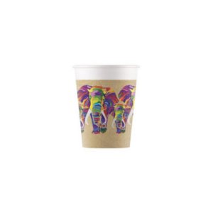 Africa Elephant Paper Cups (8pcs)
