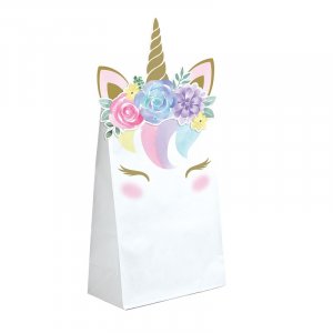 Baby Unicorn Paper Treat Bags (8pcs)