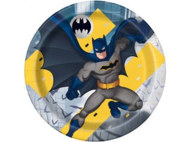 Batman in Town Large Paper Plates (8pcs)