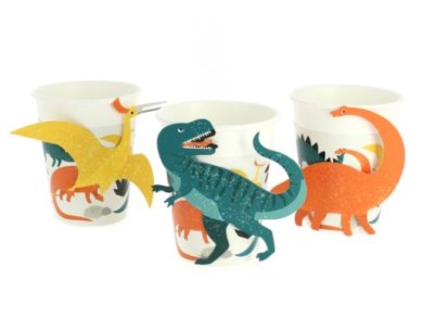 Eco Dinosaurs Paper Cups (6pcs)