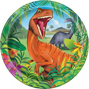 Dinosaur Large Paper Plates 8/pcs