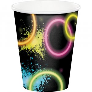 Glow Party Paper Cups 8/pcs