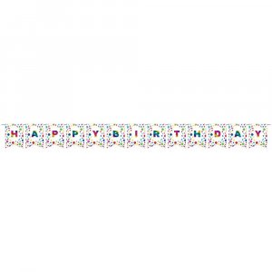 Confetti Multicolor Custom Pennant Banner