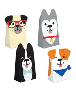 Dog Party Paper Treat Bags (8pcs)