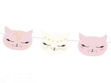 Meow Cats Gold Foiled Garland