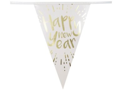 Happy New Year Foil Flag Bunting (4m)
