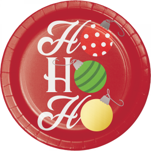 Ho Ho Ho Small Paper Plates Party (8pcs)