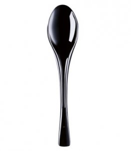 Black Dessert Spoons (20pcs)