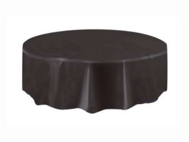 Black Round Tablecover (213cm)
