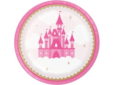 Little Princess Large Paper Plates (8pcs)