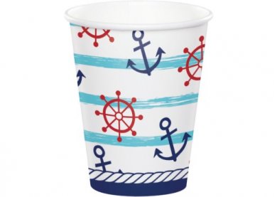 Nautical Boy Paper Cups (8pcs)