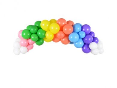 Rainbow Latex Balloons Garland - Arch (2m)