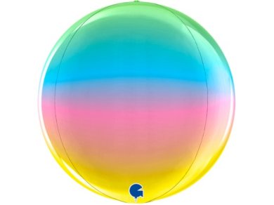 Ουράνιο Τόξο Globe Ολοστρόγγυλο Μπαλόνι (38εκ)