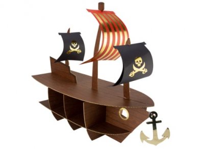 Pirate Ship Cupcake Stand (46,5cm x 40cm x 20cm)