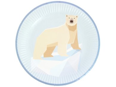 Polar Bear Large Paper Plates (6pcs)