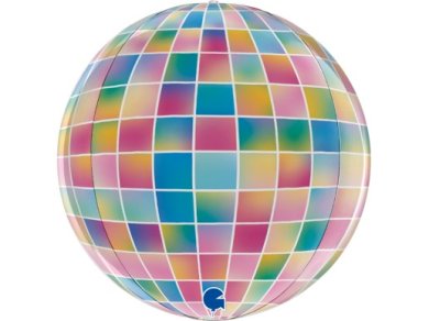 Πολύχρωμη Ντισκόμπαλα Globe Μπαλόνι (38εκ)