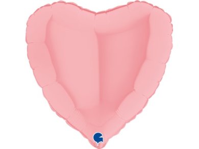 Ροζ Καρδιά Foil Μπαλόνι (46εκ)