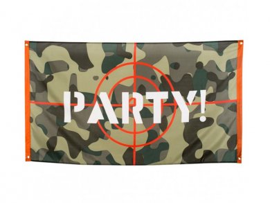 Military Fabric Banner for Party (150cm X 90cm)