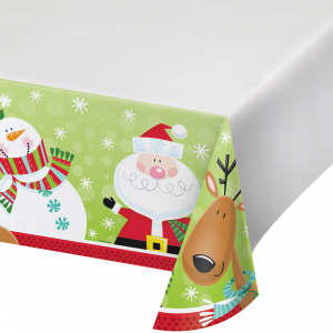 Christmas Characters Plastic Tablecover (137cm x 259cm)
